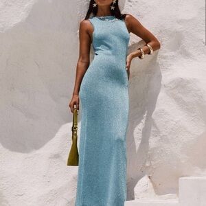 Tourists Maxi Dress Blue